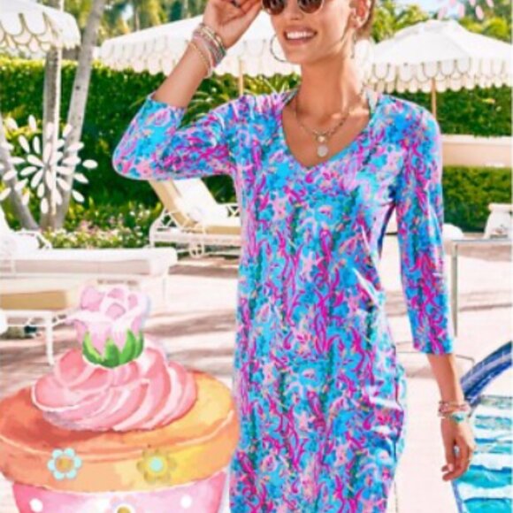Lilly Pulitzer Dresses & Skirts - Lilly Pulitzer Tessa Dress in Multi Seaweed Samba XL